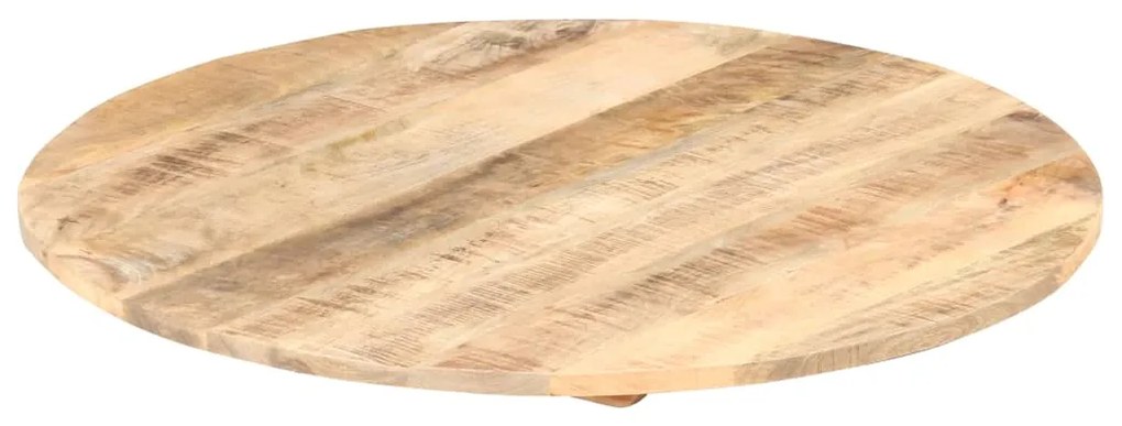285999 vidaXL Плот за маса, мангово дърво масив, кръгъл, 15-16 мм, 40 cм
