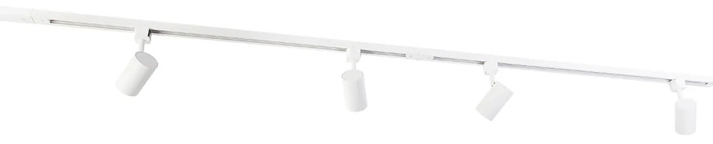 Модерна 1-фазна релсова система с 4 бели прожектори - Jeana