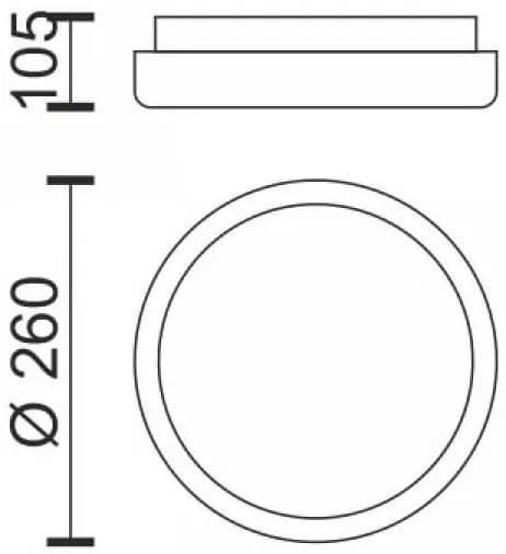 Лампа за таван Kook LED-Gkri-18W