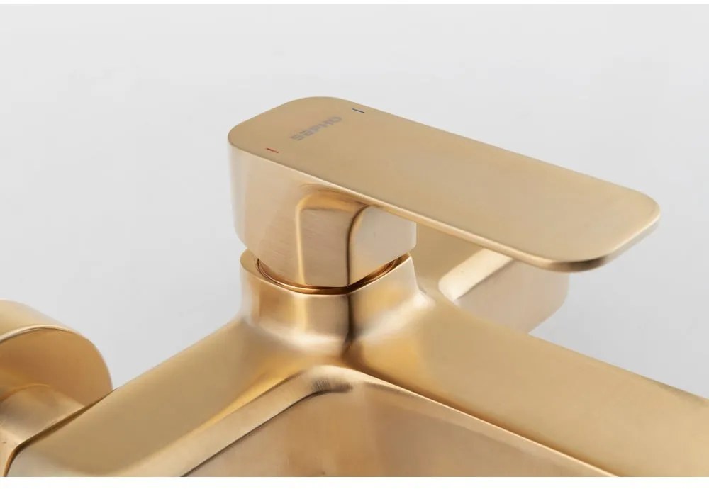 Стенна батерия за вана в златист цвят (2 изхода) Spy – Sapho