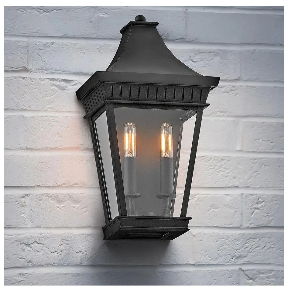 Hinkley HK-CHAPEL-HILL7-MB - Екстериорна лампа CHAPEL HILL 2xE14/40W/230V IP44