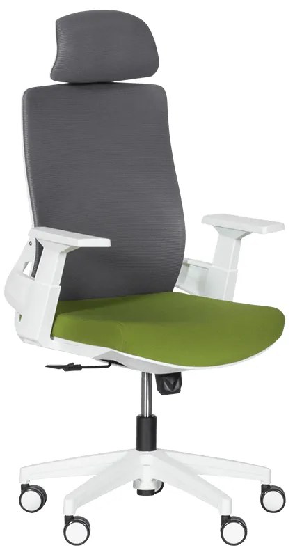 Президентски офис стол Carmen 7546 - тъмнозелен-сив