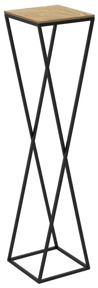 Стойка за цветя 100x24 см, черна