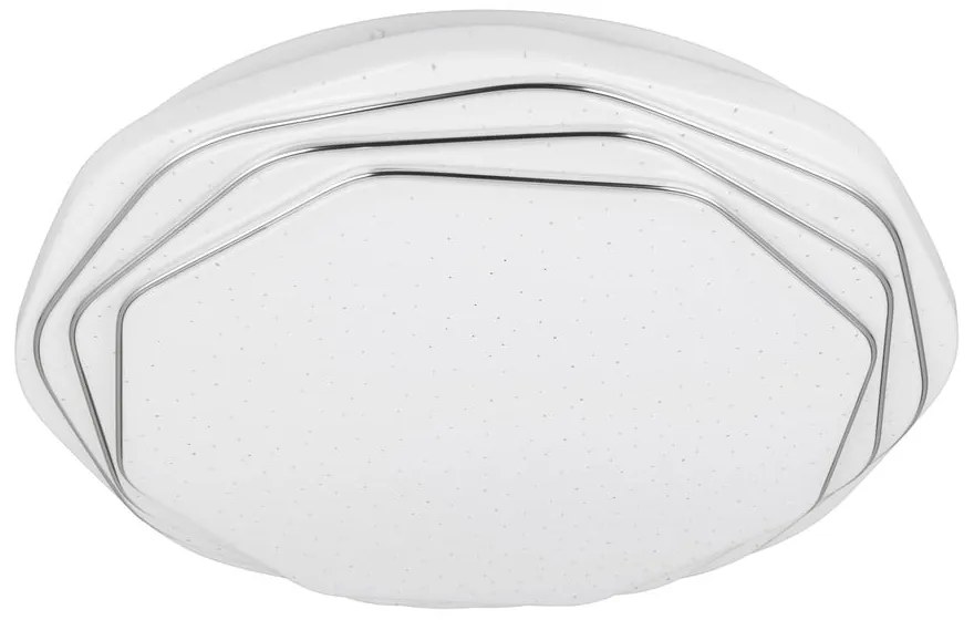 Бяло LED осветително тяло за таван ø 38 cm Dizzy – Trio