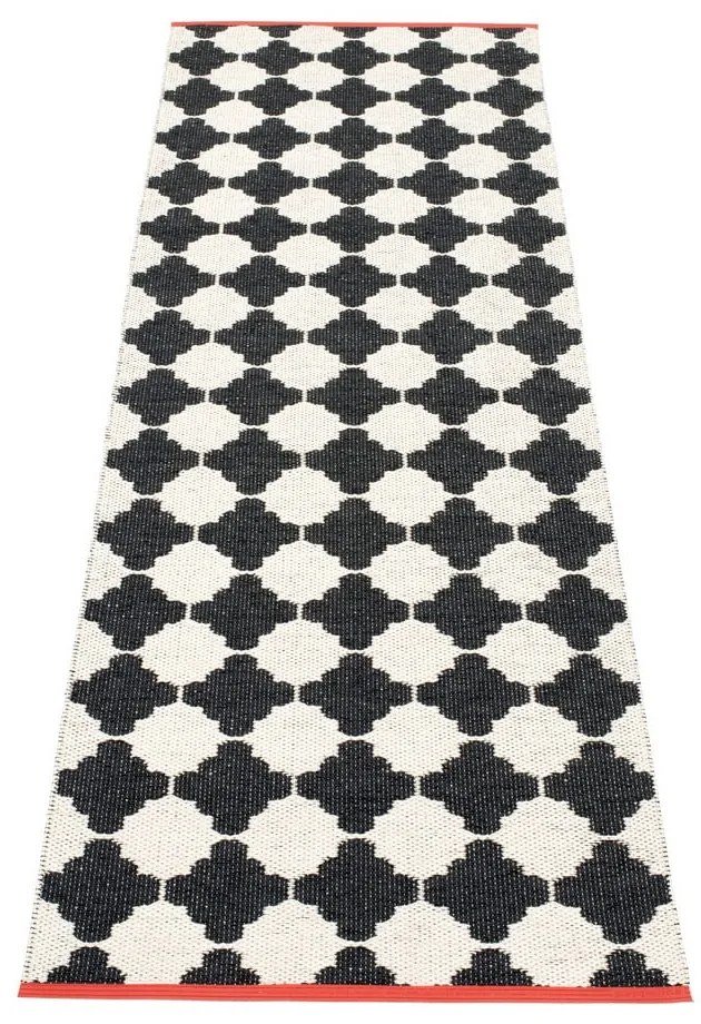 Черно-бяла пътека за открито и закрито 70x225 cm Marre Black Coral – Pappelina