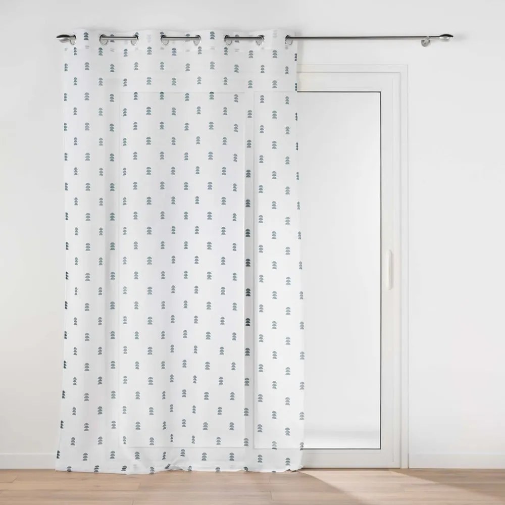 Завеса в бяло и синьо 140x240 cm Geokid – douceur d'intérieur