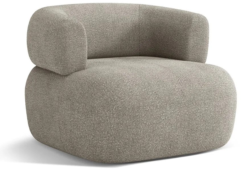 Светлосиво кресло от букле Jenny – Micadoni Home