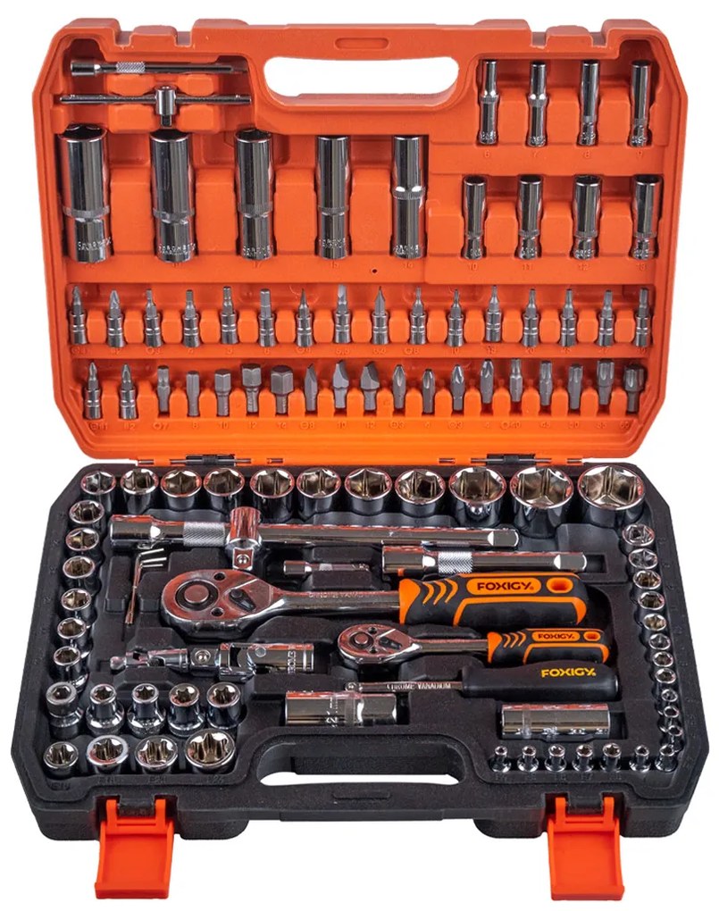 Комплект Гедоре 1/4" 108 части с битове Crv