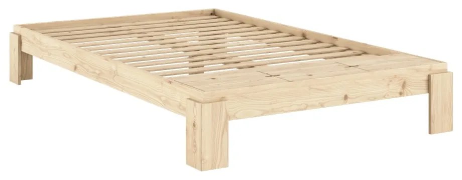 Двойно легло от масивен бор с включена подматрачна рамка в естествен цвят 140x200 cm Layers – Karup Design