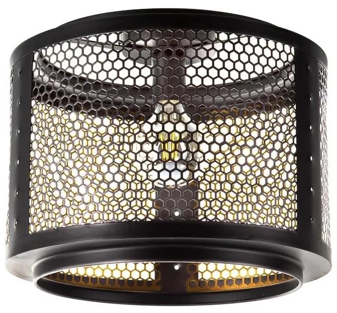 Плафон VITO 1xE27/40W/230V черен