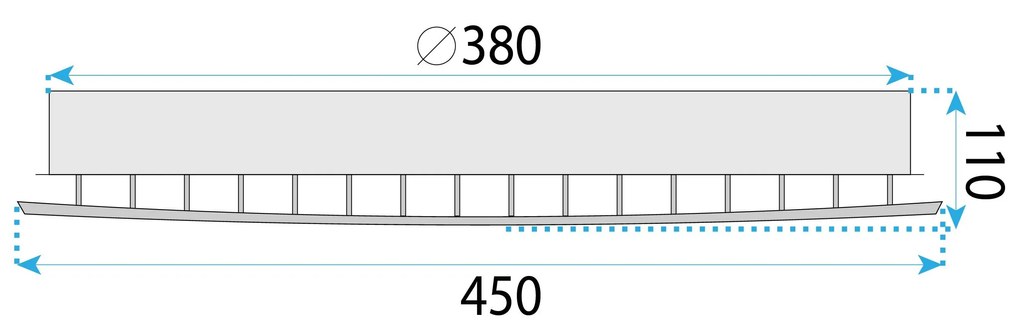 Плафон LED MS014-C Chrome