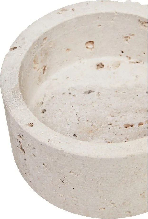 Декоративна каменна кутия за съхранение в естествен цвят ø 14x8 cm Tibor – Premier Housewares