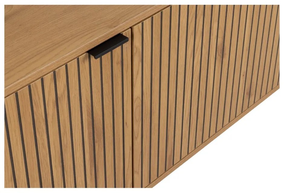 Нисък скрин от дъбов декор в естествен цвят 180x70 cm Jaipur – Actona