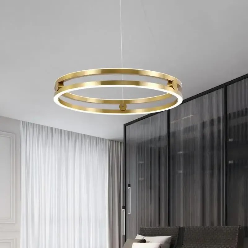 Lampa wisząca LHJ015-CP 60 CM GOLD