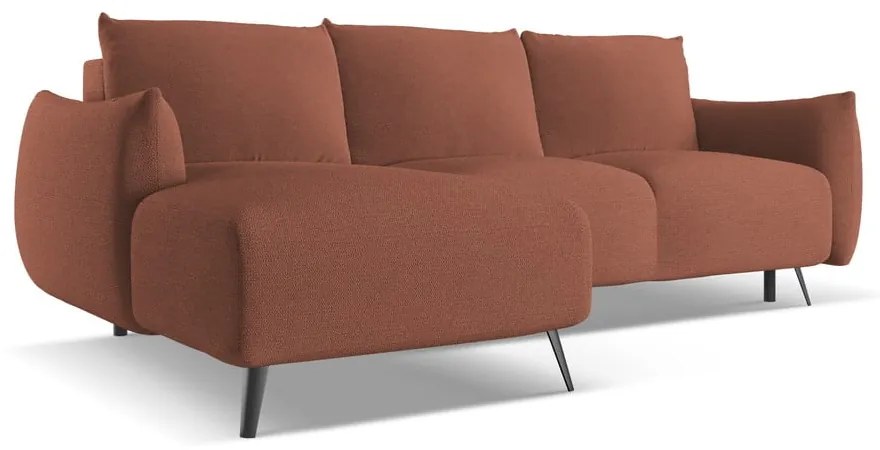 Розов ъглов диван (ляв ъгъл) Malie – Makamii