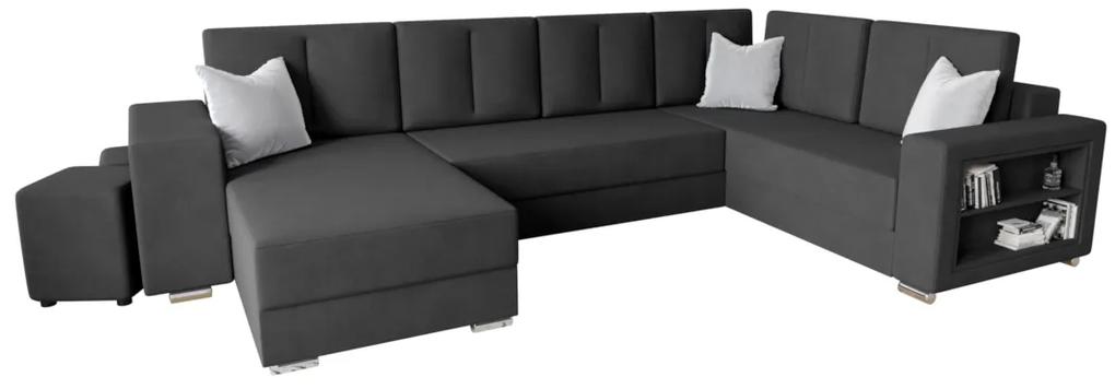 Разтегателен диван в П-образна форма JENER, 326x90x180, itaka 27, десен