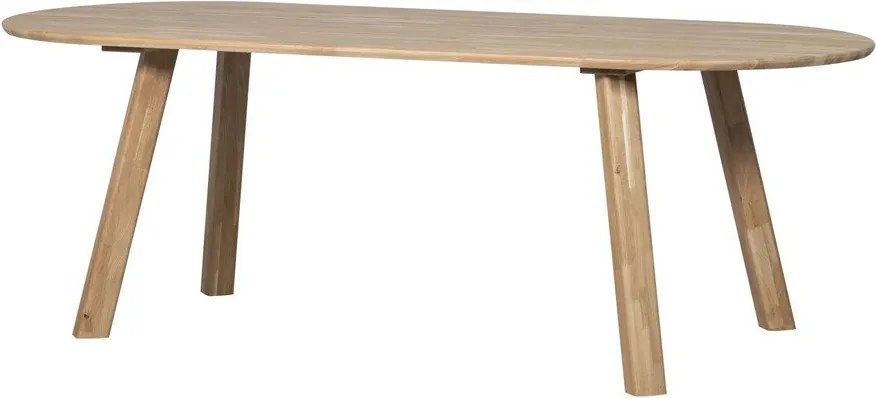 Трапезна маса от масивен дъб 90x220 cm Tablo – WOOOD