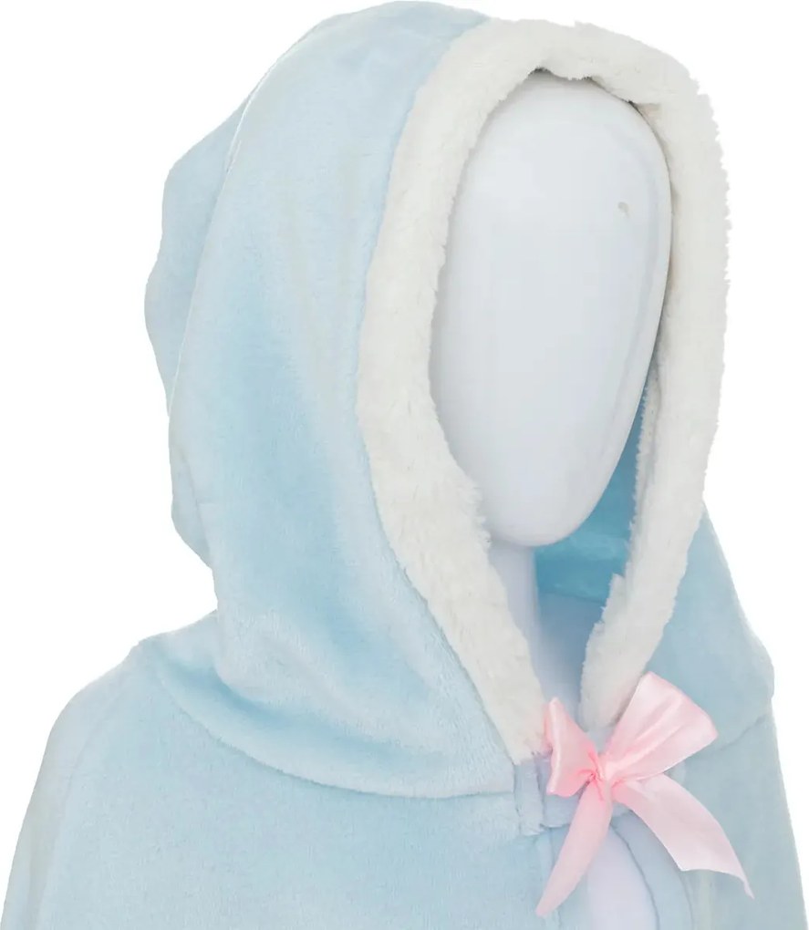 Детско одеяло с качулка atmosphera Princess, Син