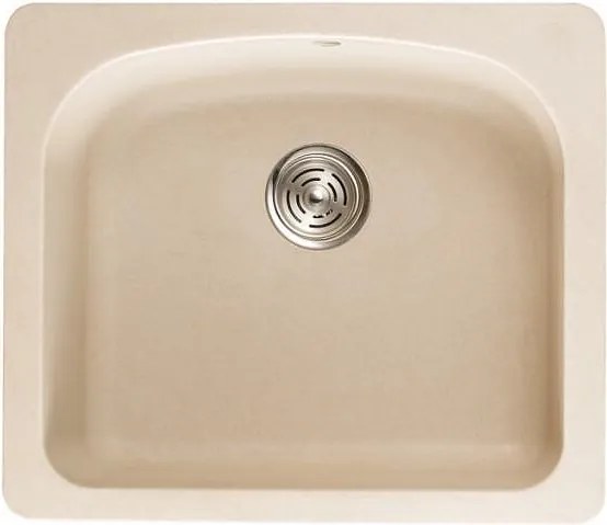 Кухненска мивка ICSG 8302 SAND, гранит, едно корито, със сифон, 60x52см