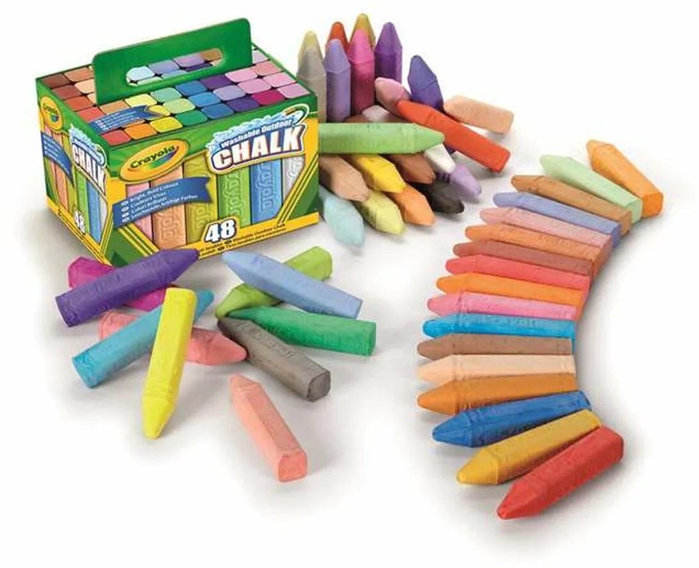 Floor chalks Crayola Maxi Многоцветен Миеща 48 Части 17 x 13 x 12 cm