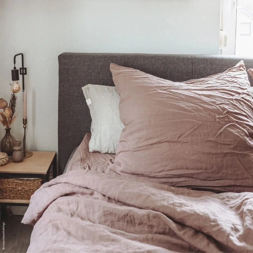 Ленена калъфка за възглавница 40x60 cm Ashes of Roses – Linen Tales