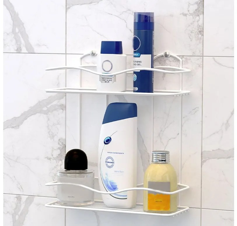 ПОСТАВКА ЗА БАНЯ TEKNO TEL BK-012W 2 нива бяло