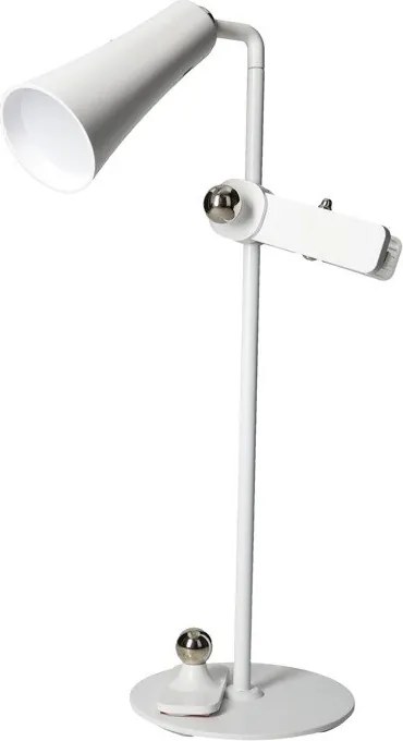 Бяла LED настолна лампа (височина 47,5 cm) 4in1 – Brandani