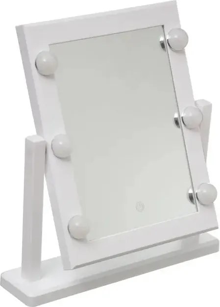 Огледало за баня 5five Hollywood, Бяло, LED, 40x37 cm