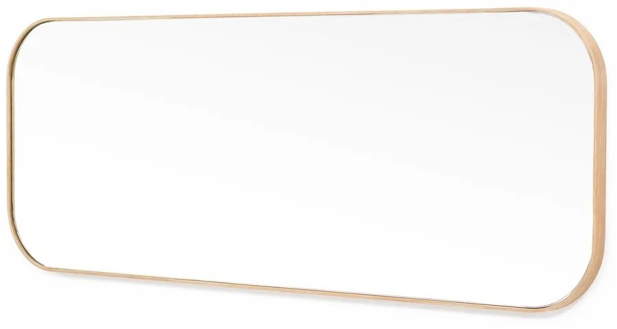 Стенно огледало с дъбова рамка , 41 x 114 cm Gaze - Wireworks