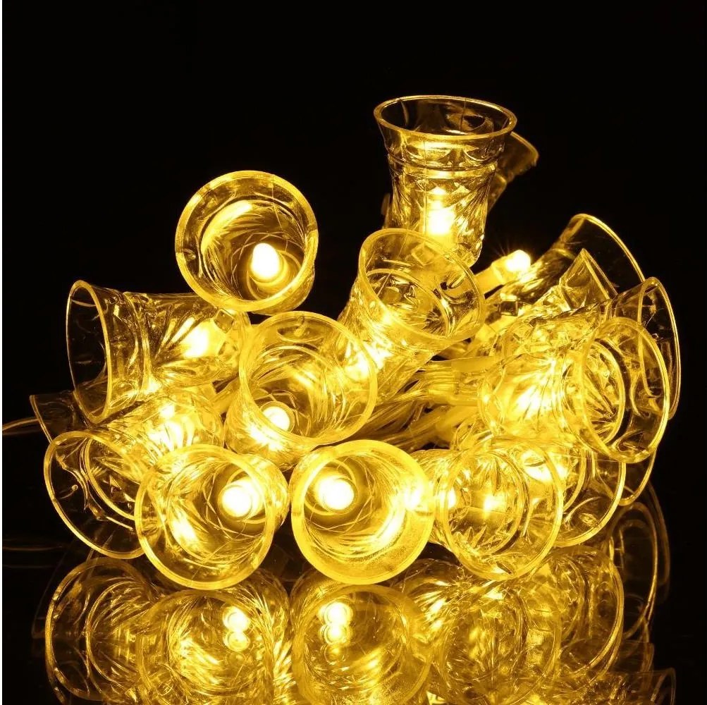 Retlux - LED  гирлянд 20xLED/3xAA/топла бяла 2,2m звънчета