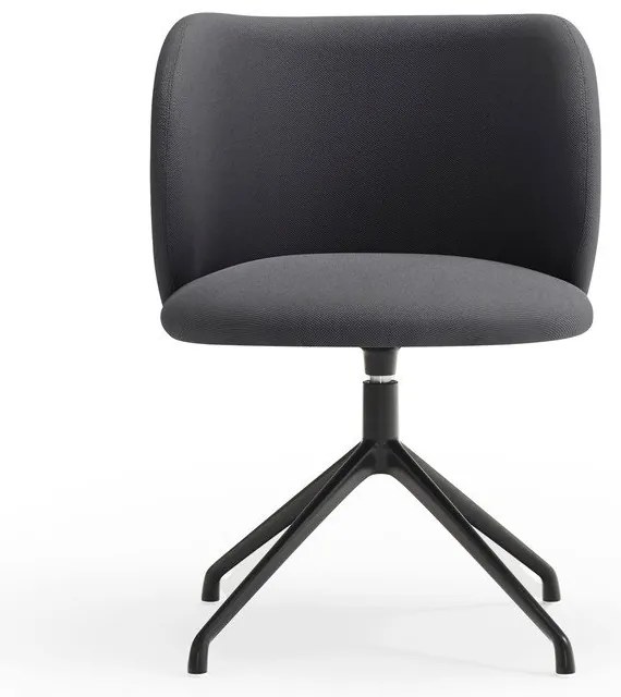 Тъмносив тапициран трапезен стол Mogi – Teulat