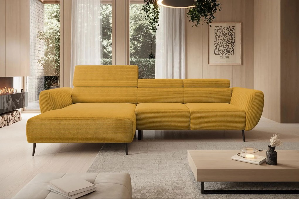 Ъглов диван Almora-Moustardi-Left