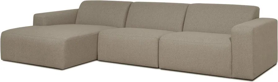Бежов ъглов диван (ляв ъгъл) Roxy - Scandic