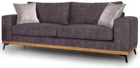 Триместен диван Dysine-Сиво тъмно