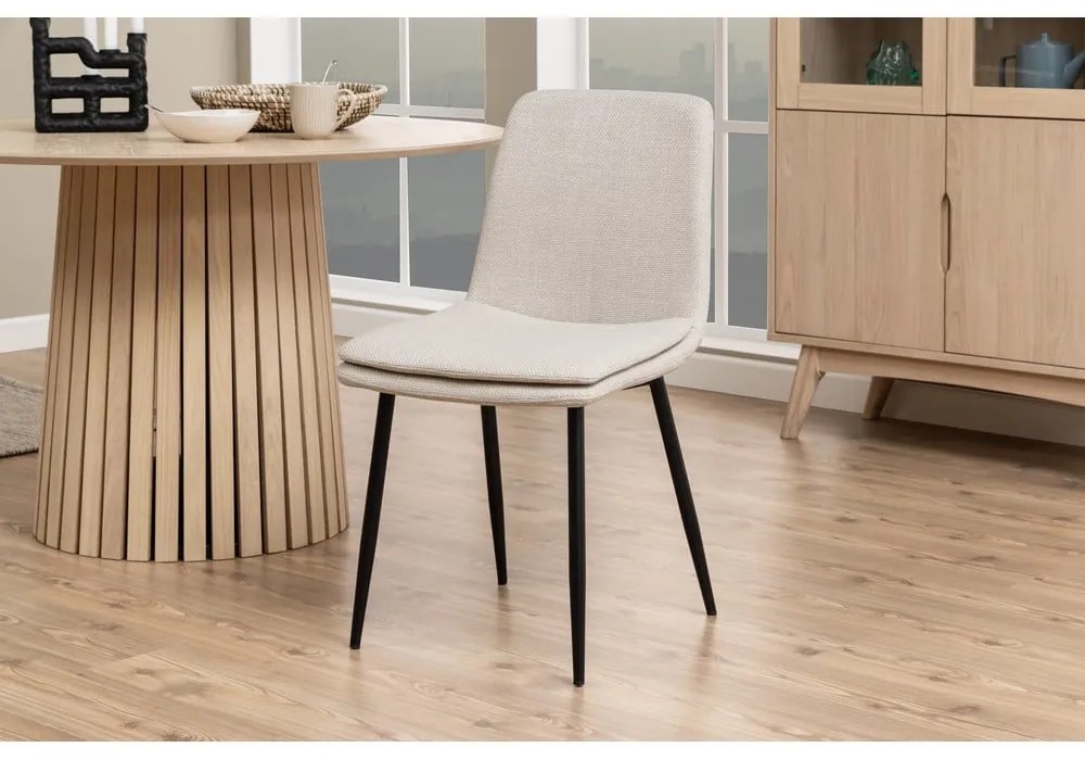 Кремав трапезен стол Becca - Actona