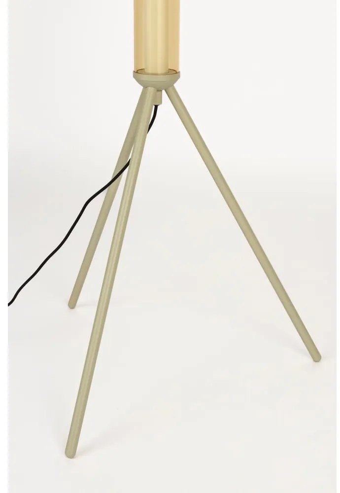 Бежова LED затъмняваща се подова лампа със стъклен абажур (височина 156 cm) Scotty – Zuiver