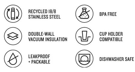 Светлорозова термо бутилка от неръждаема стомана 600 ml All Day Slim Bottle Rose Quartz – Stanley