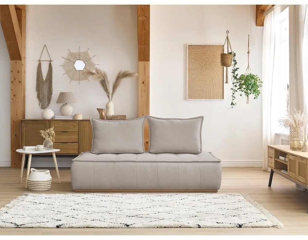 Бежов диван от прежда с примки от букле 175 cm Elisa – Bobochic Paris