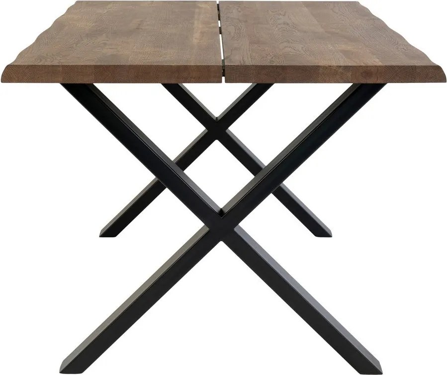 Маса за хранене с плот от масивен дъб Smoked, 140 x 95 cm Toulon - House Nordic