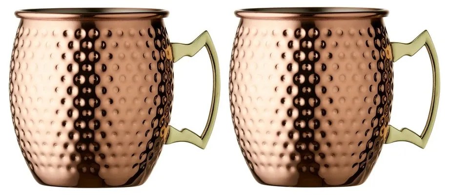 Стоманени чаши в комплект от 2 бр. в меден цвят 400 ml Moscow Mule – Lyngby Glas