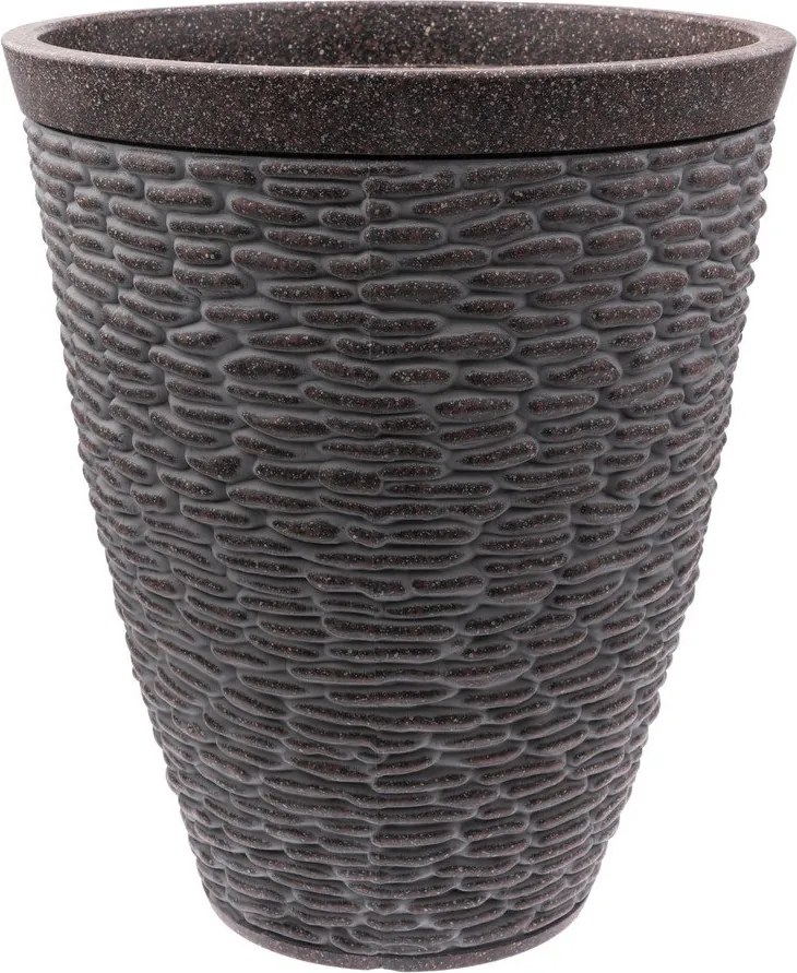 Саксия за цветя от рециклирана пластмаса ø 38 cm – Dakls
