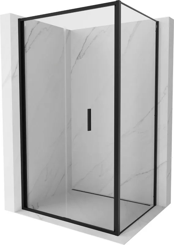 Mexen Exo сгъваема душ кабина 70 x 100 см, прозрачна, черна - 816-070-100-70-00