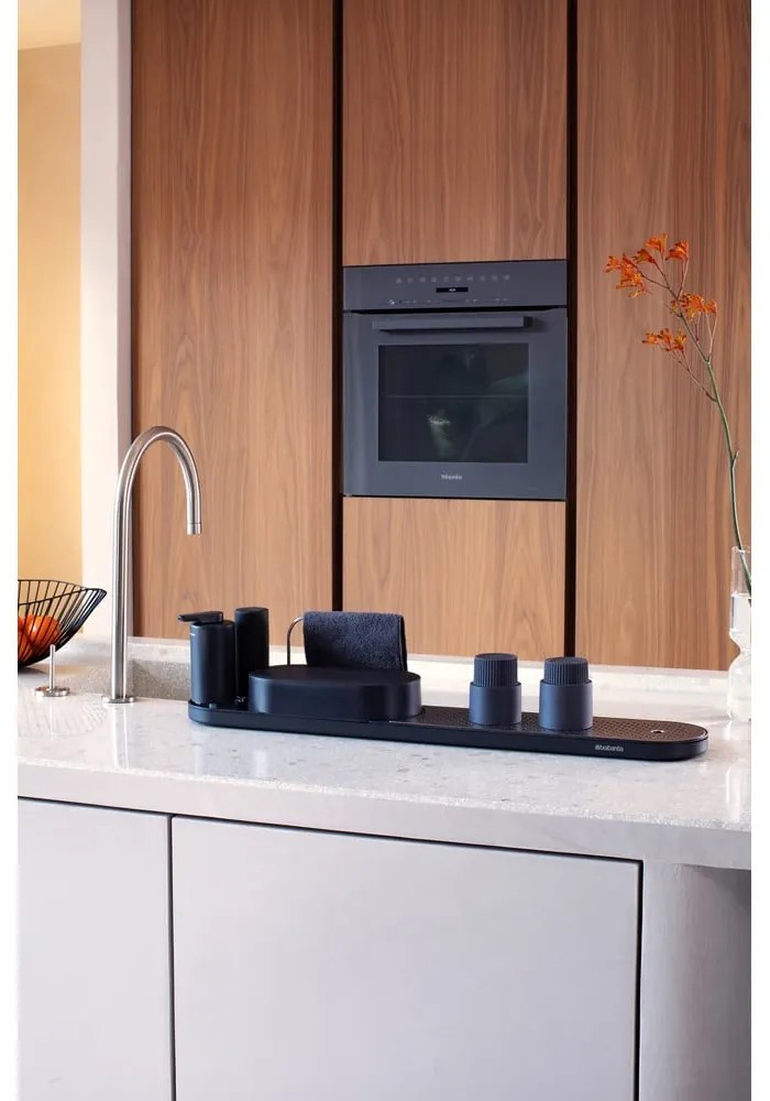 Сива пластмасова стойка за препарати SinkStyle – Brabantia