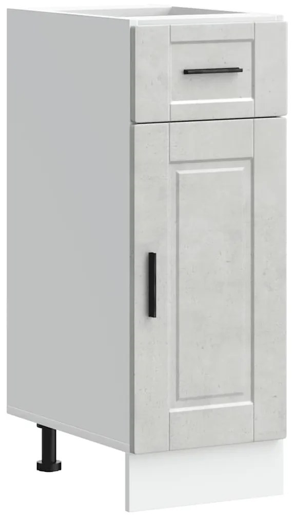 853941 vidaXL Кухненски шкаф Porto, бетонно сив, инженерно дърво