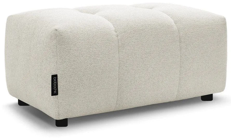 Бяла шенилова табуретка Roxelane – Bobochic Paris