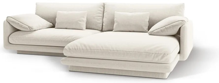 Бял ъглов диван (десен ъгъл) Torino – Micadoni Home