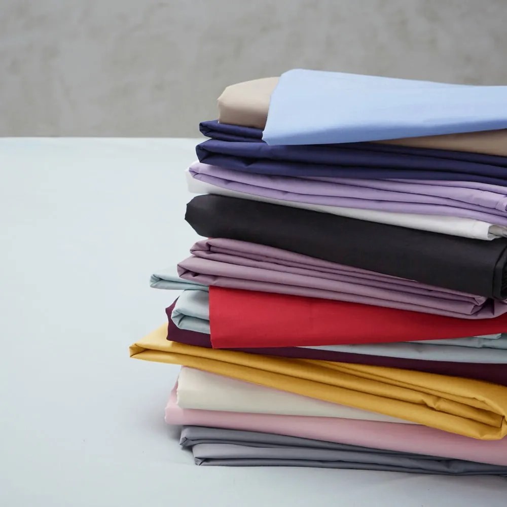 Жълт еластичен чаршаф от перкал 90x190 cm Easy Iron Percale – Catherine Lansfield