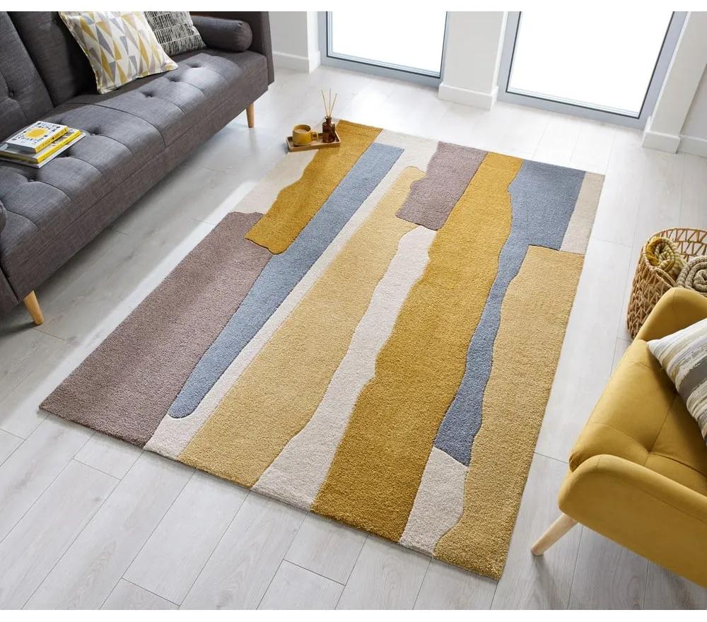 Сив и жълт килим , 160 x 230 cm Escala - Flair Rugs