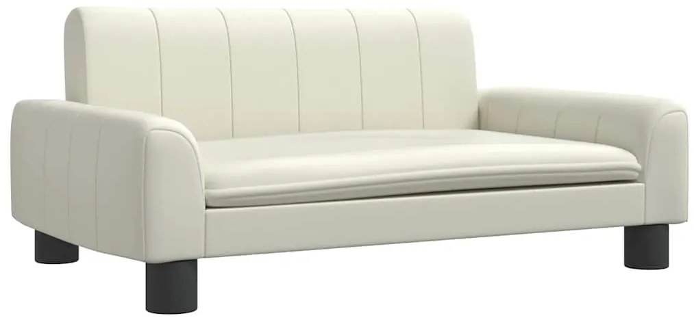 3196275 vidaXL Детски диван кремав 70x45x30 см изкуствена кожа