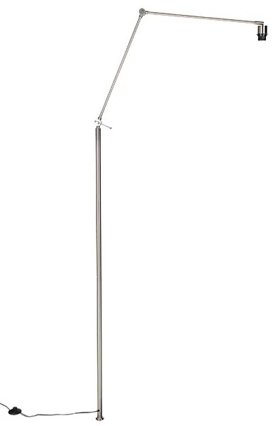 Регулируема стоманена стойка без основа за подова лампа - Editor